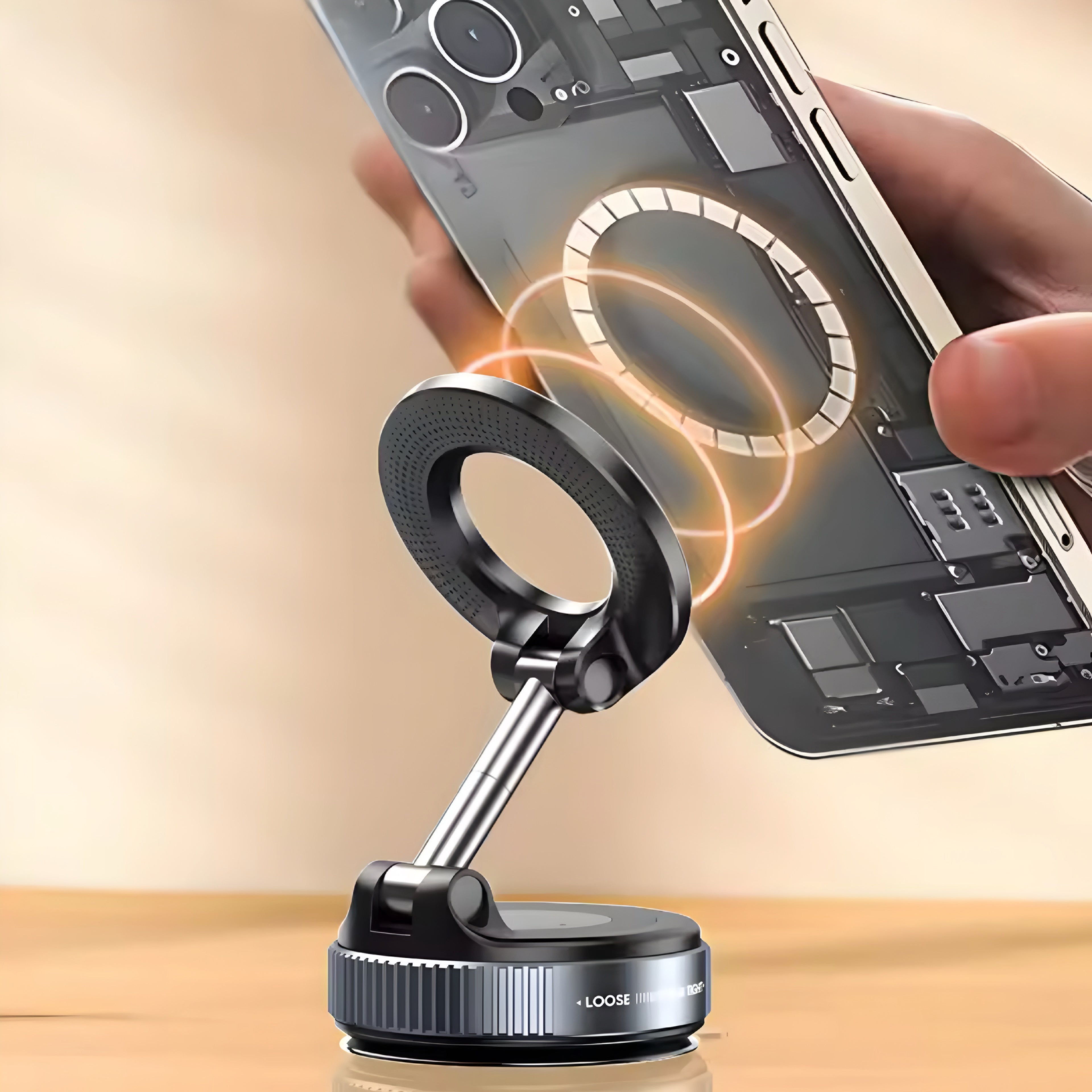 Soporte Magnético para Teléfono – Sujeción Potente y Visión Flexible