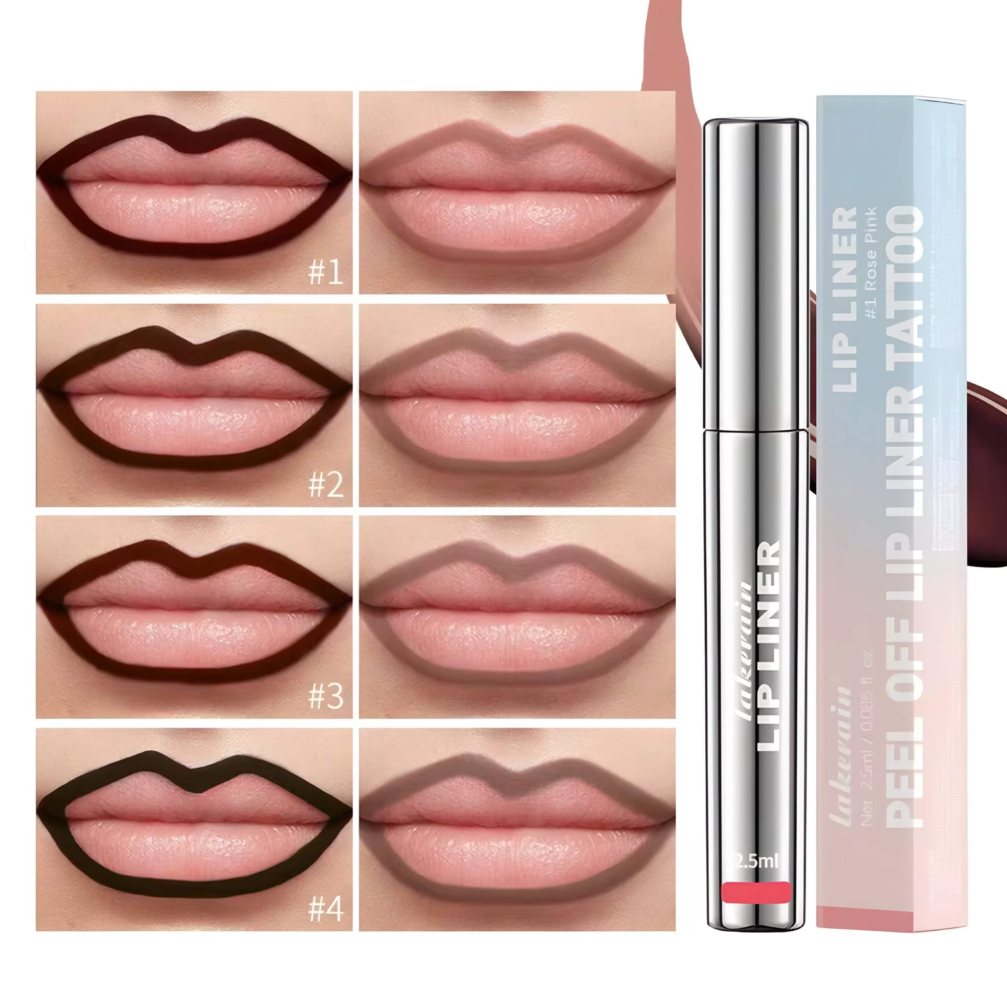 Peel Off Lip Liner Tattoo – Waterproof, Duradero y con Acabado Mate