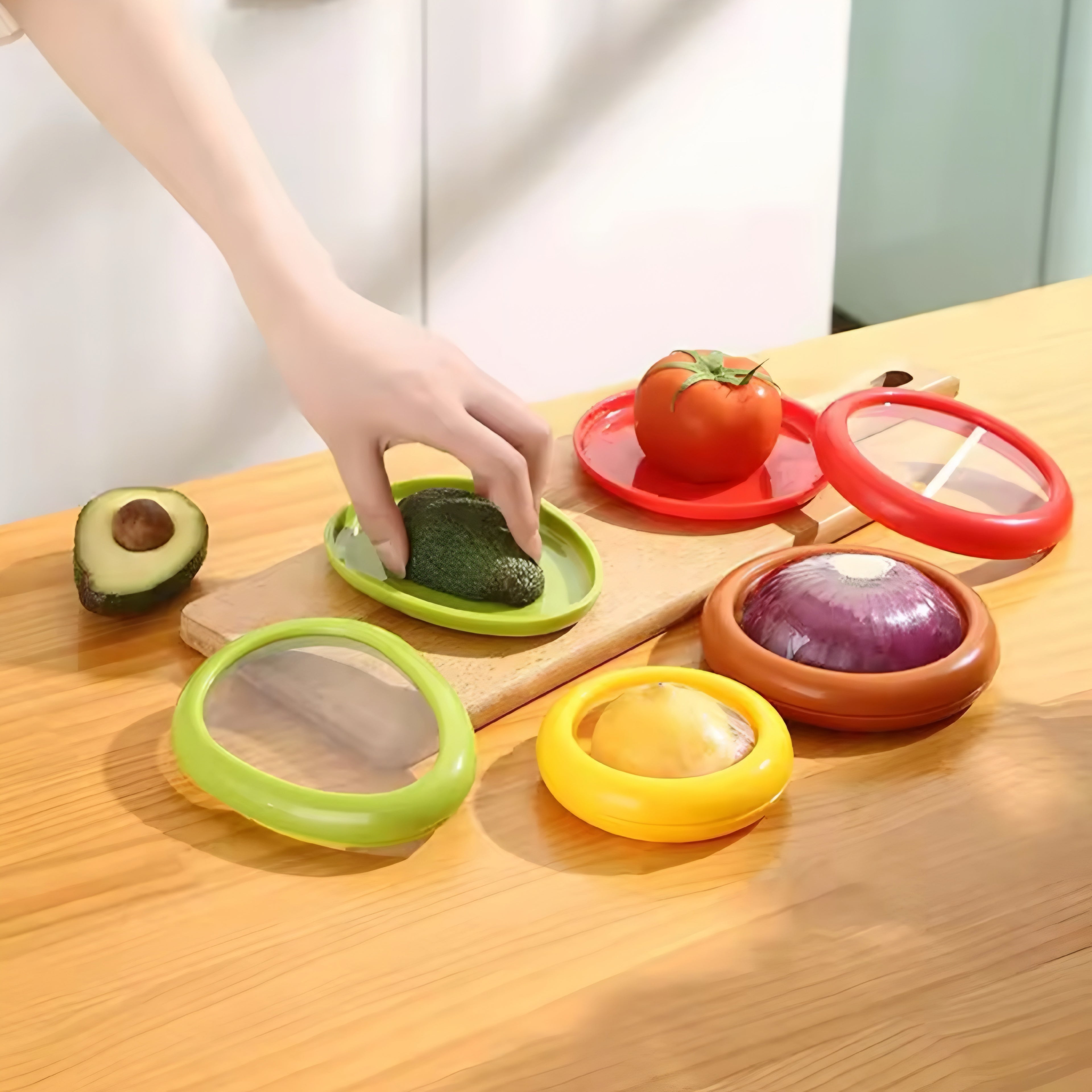 Contenedor Elástico Reutilizable para Frutas y Verduras