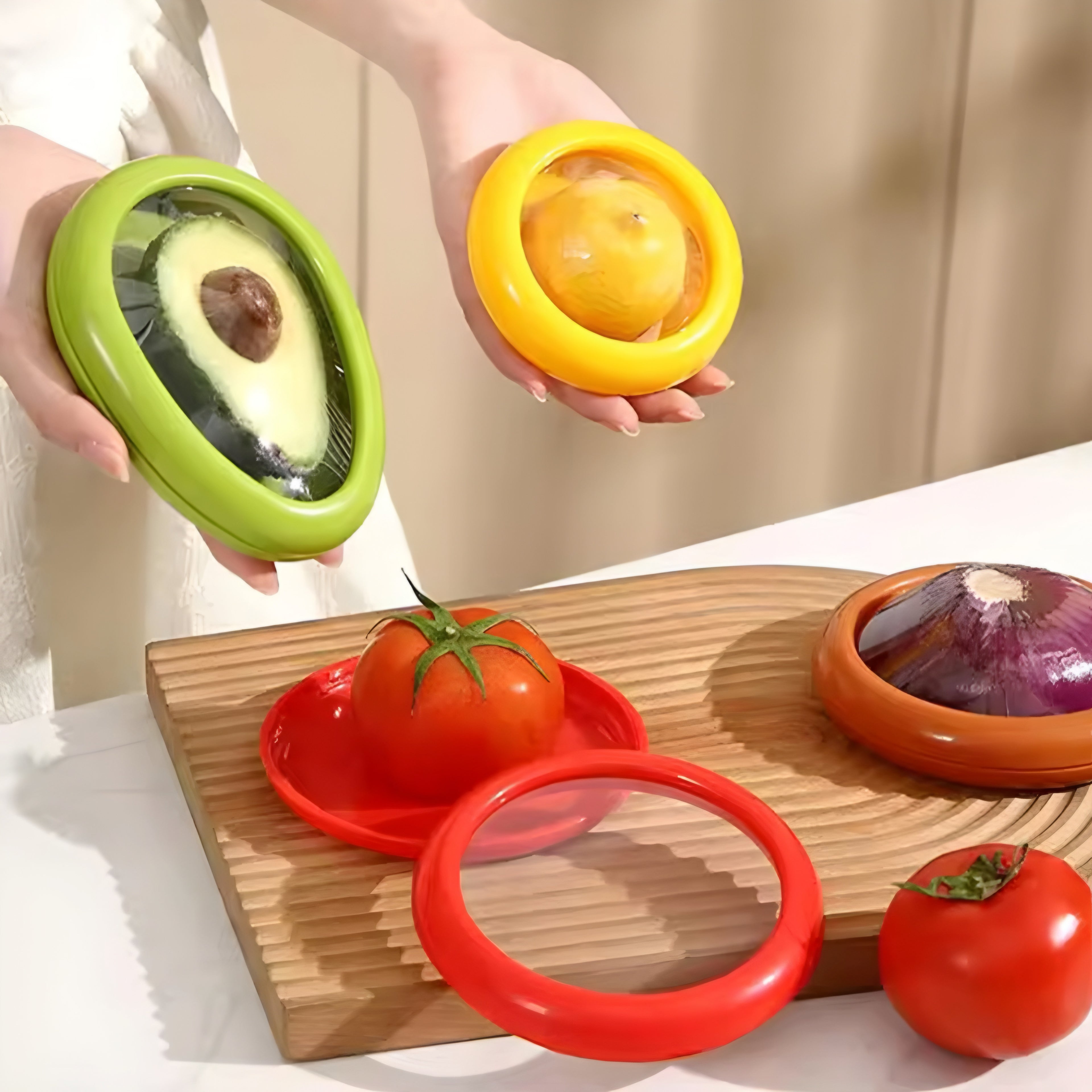 Contenedor Elástico Reutilizable para Frutas y Verduras