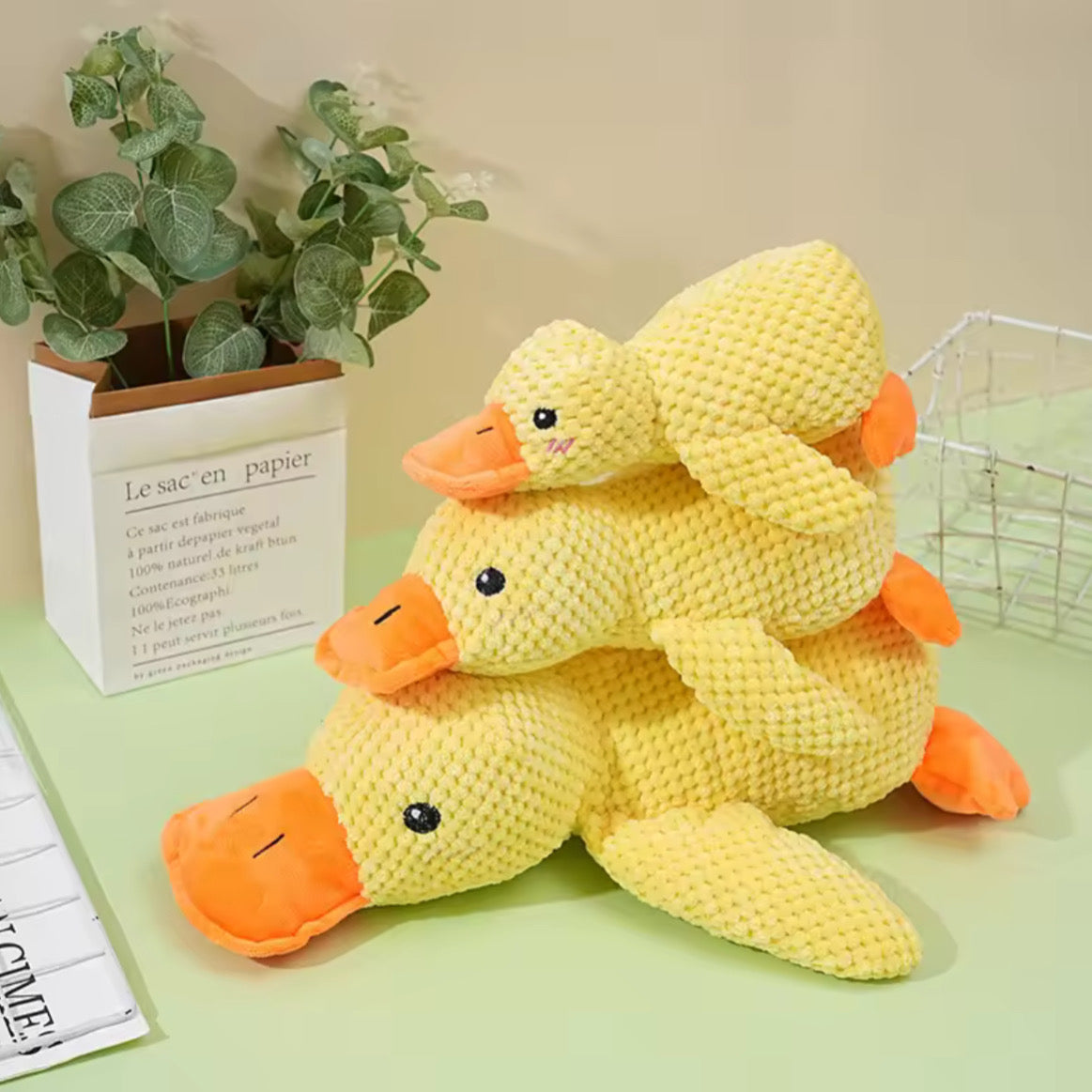 uguete de Pato de Peluche para Perros