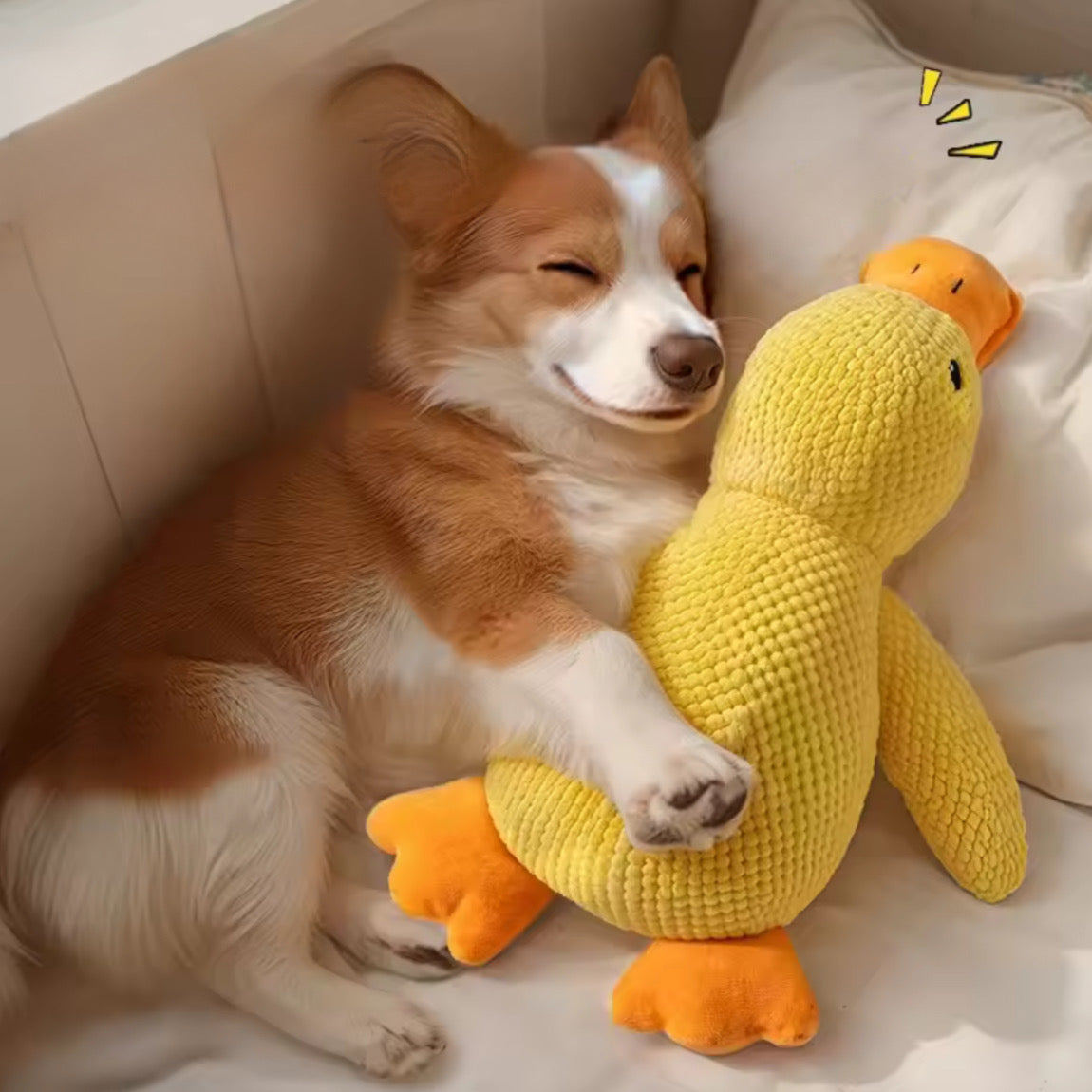 uguete de Pato de Peluche para Perros