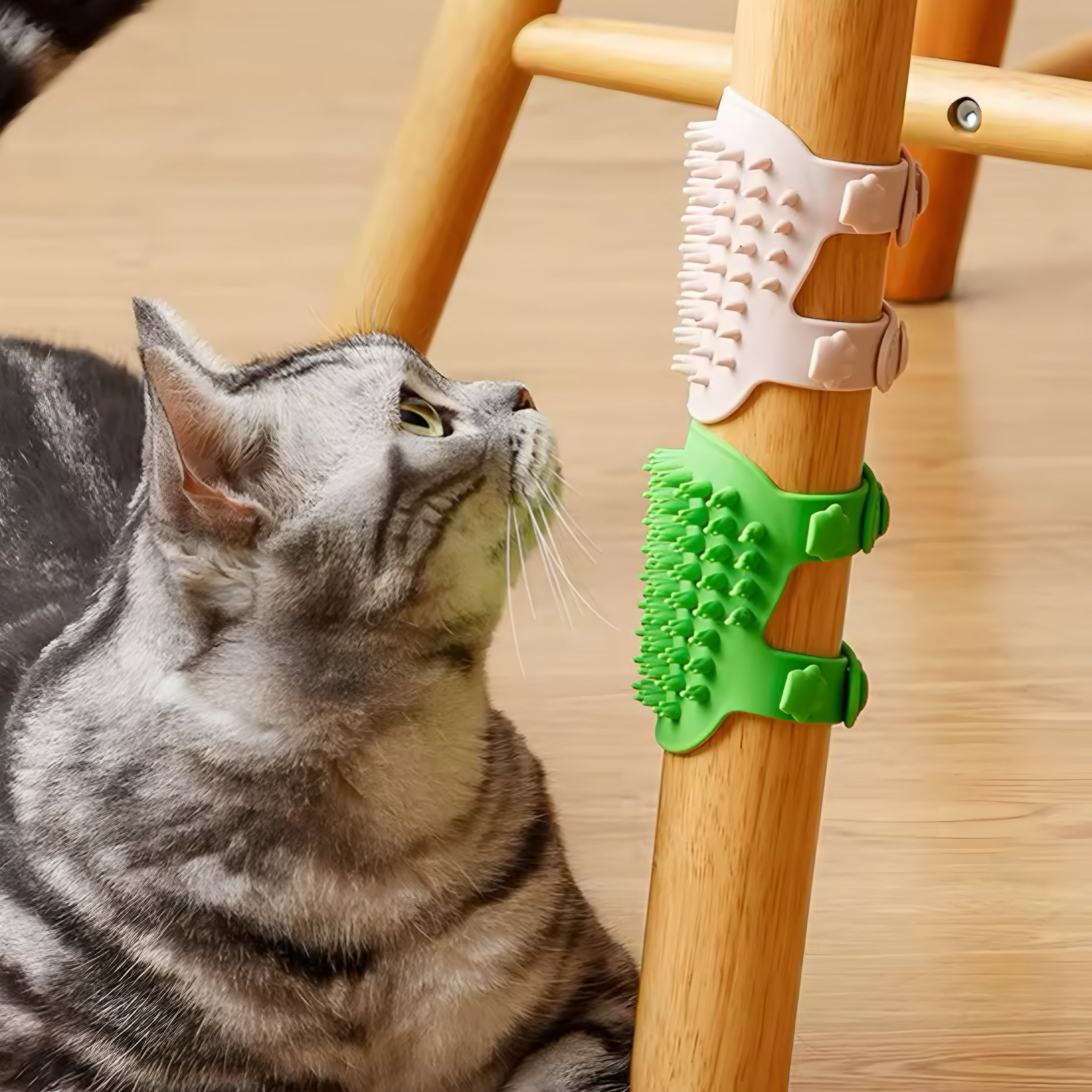 Cepillo de Masaje de Silicona para Gatos – Cuidado, Limpieza y Bienestar en Uno