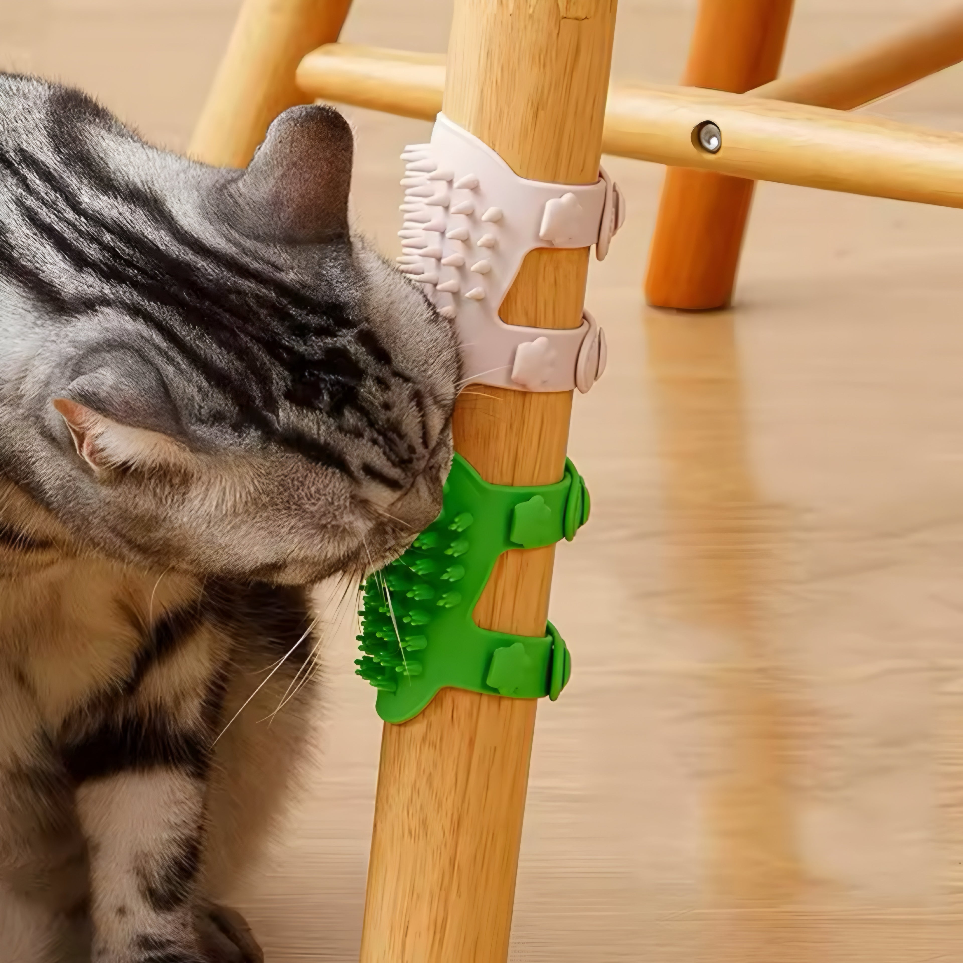 Cepillo de Masaje de Silicona para Gatos – Cuidado, Limpieza y Bienestar en Uno