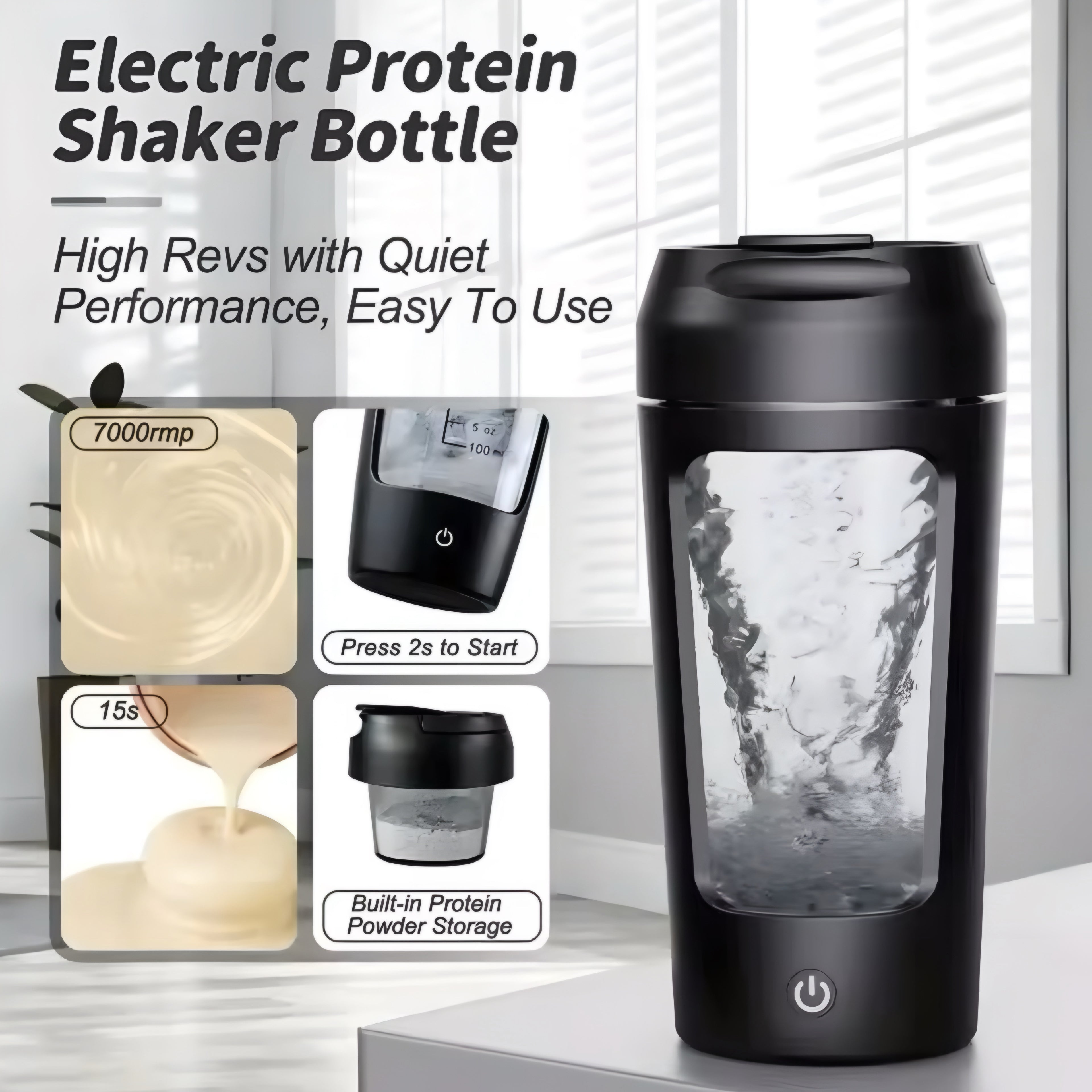 Shaker Automático – Batidos Perfectos, Sin Grumos