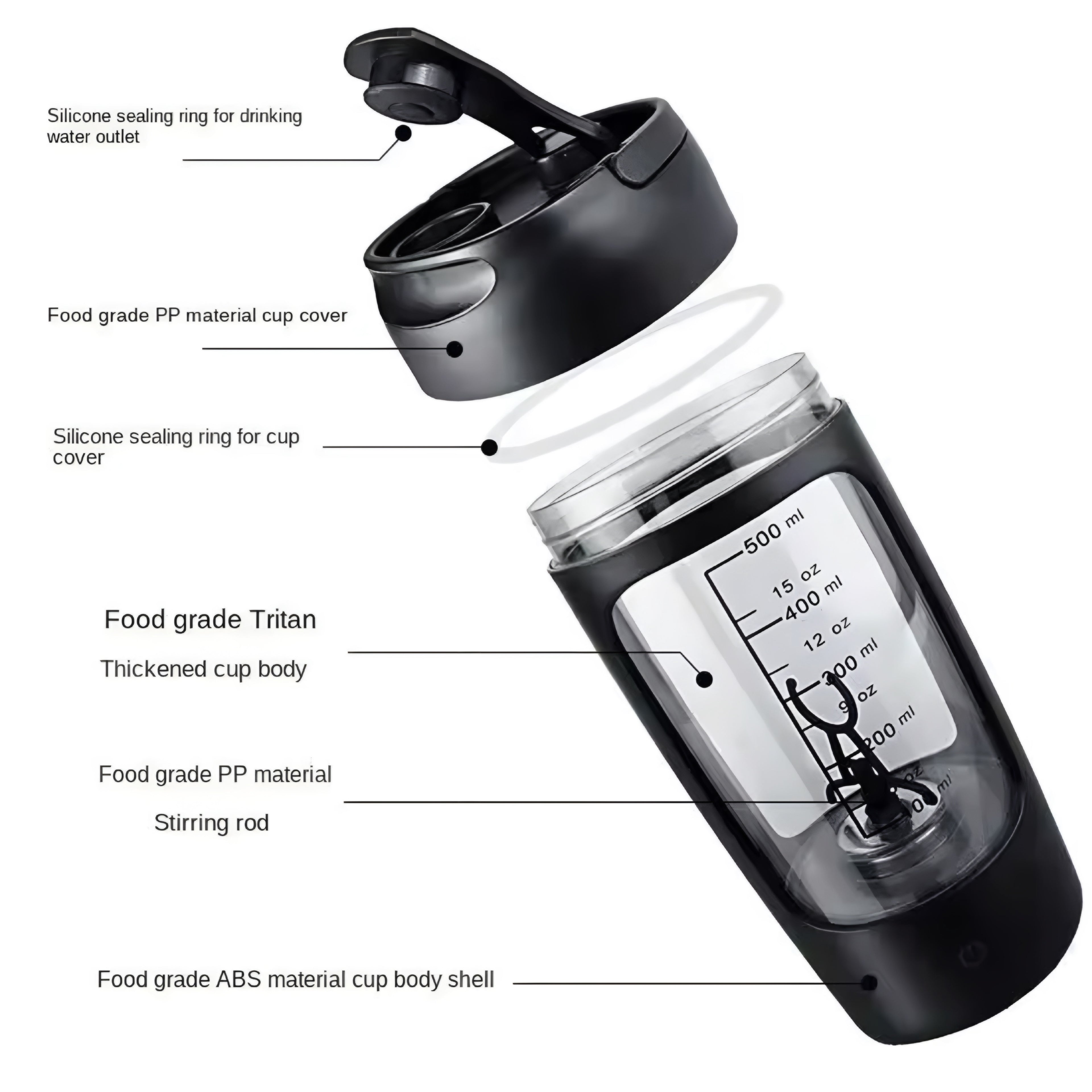 Shaker Automático – Batidos Perfectos, Sin Grumos