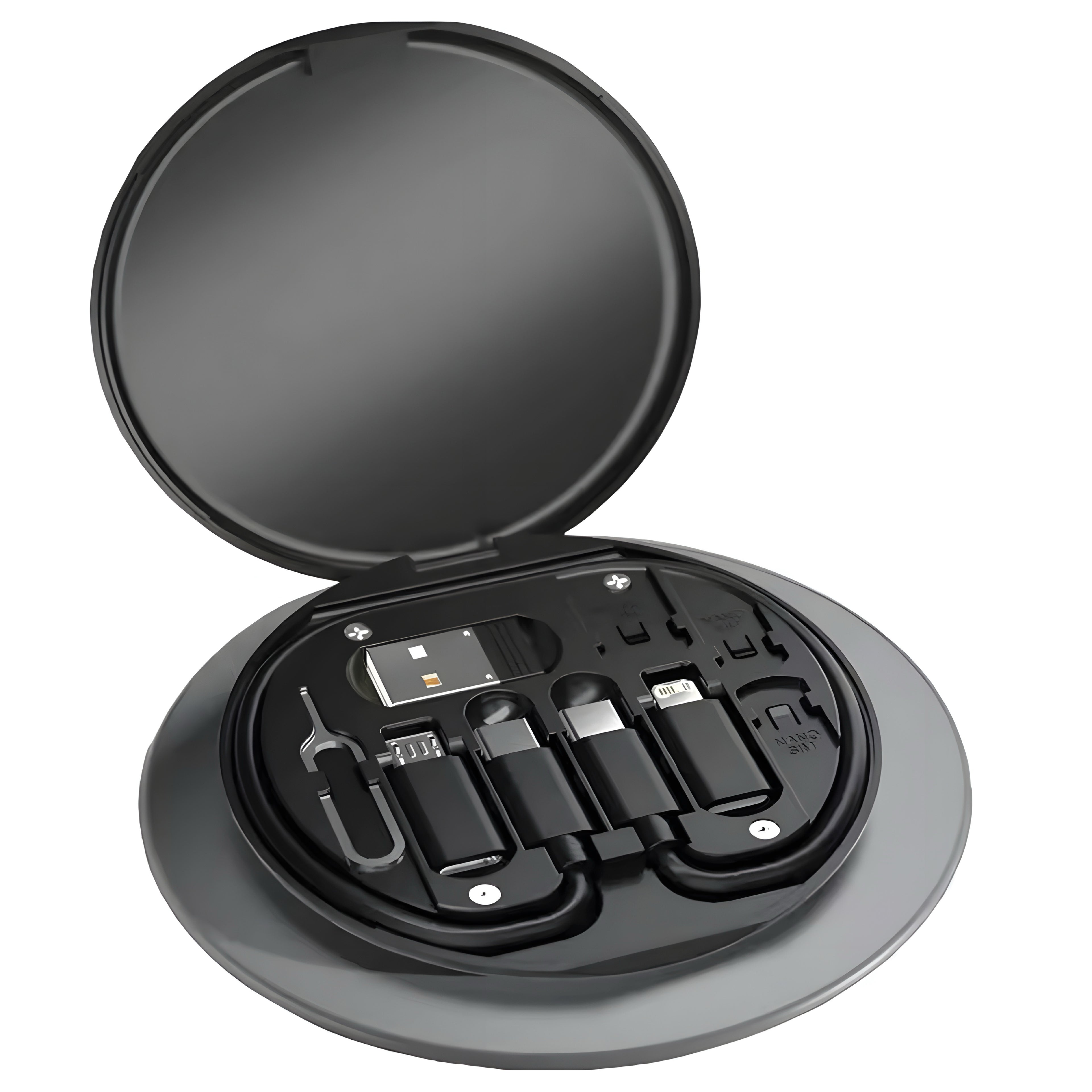 Set Multifuncional de Cables de Carga – Todo en Uno, Sin Enredos