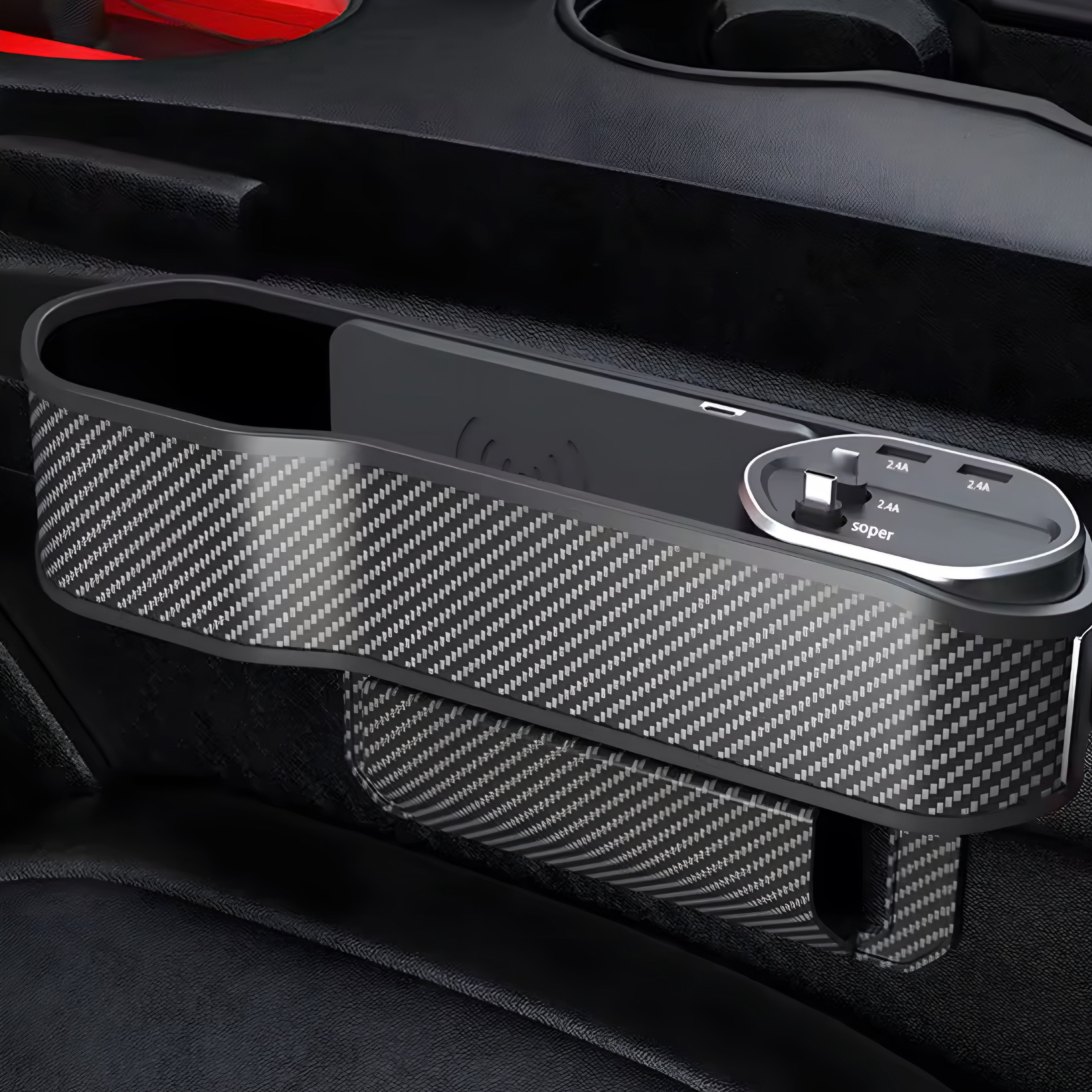 Organizador de Espacio para Asiento de Coche – Funcional y Elegante