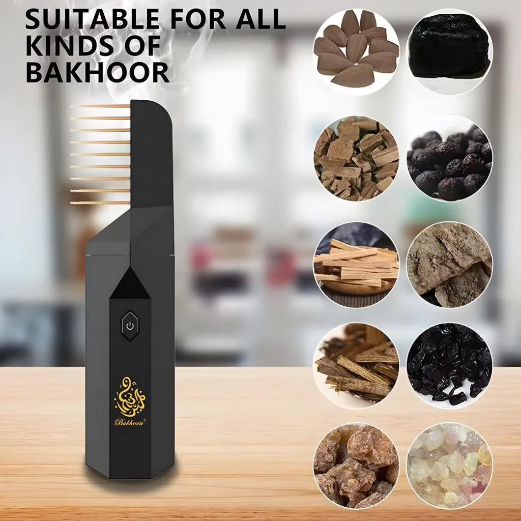 Difusor Eléctrico 2-en-1 y Peine – Aromaterapia y Cuidado Personal en un Solo Dispositivo