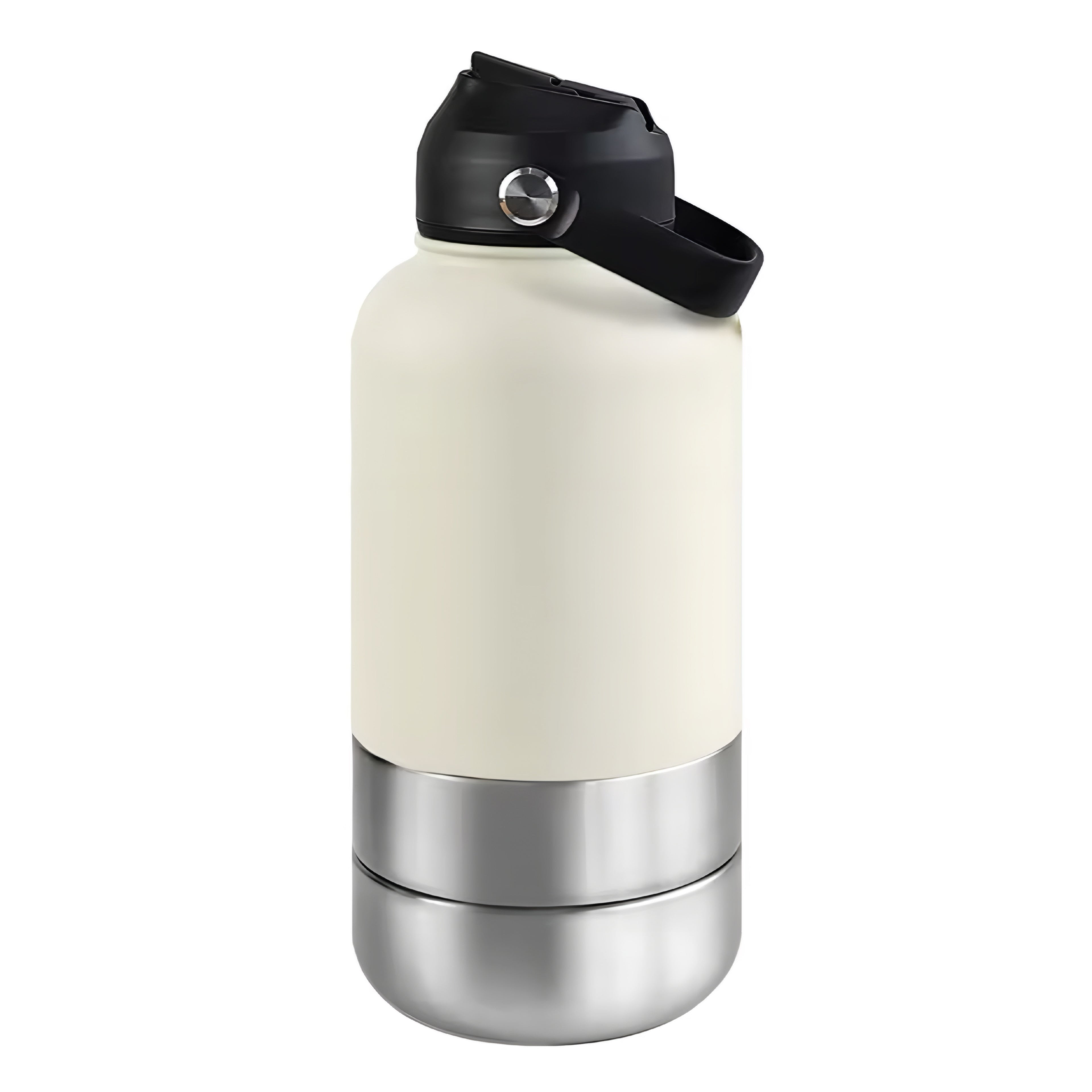 Botella de Agua 3-en-1 para Perros de Acero Inoxidable