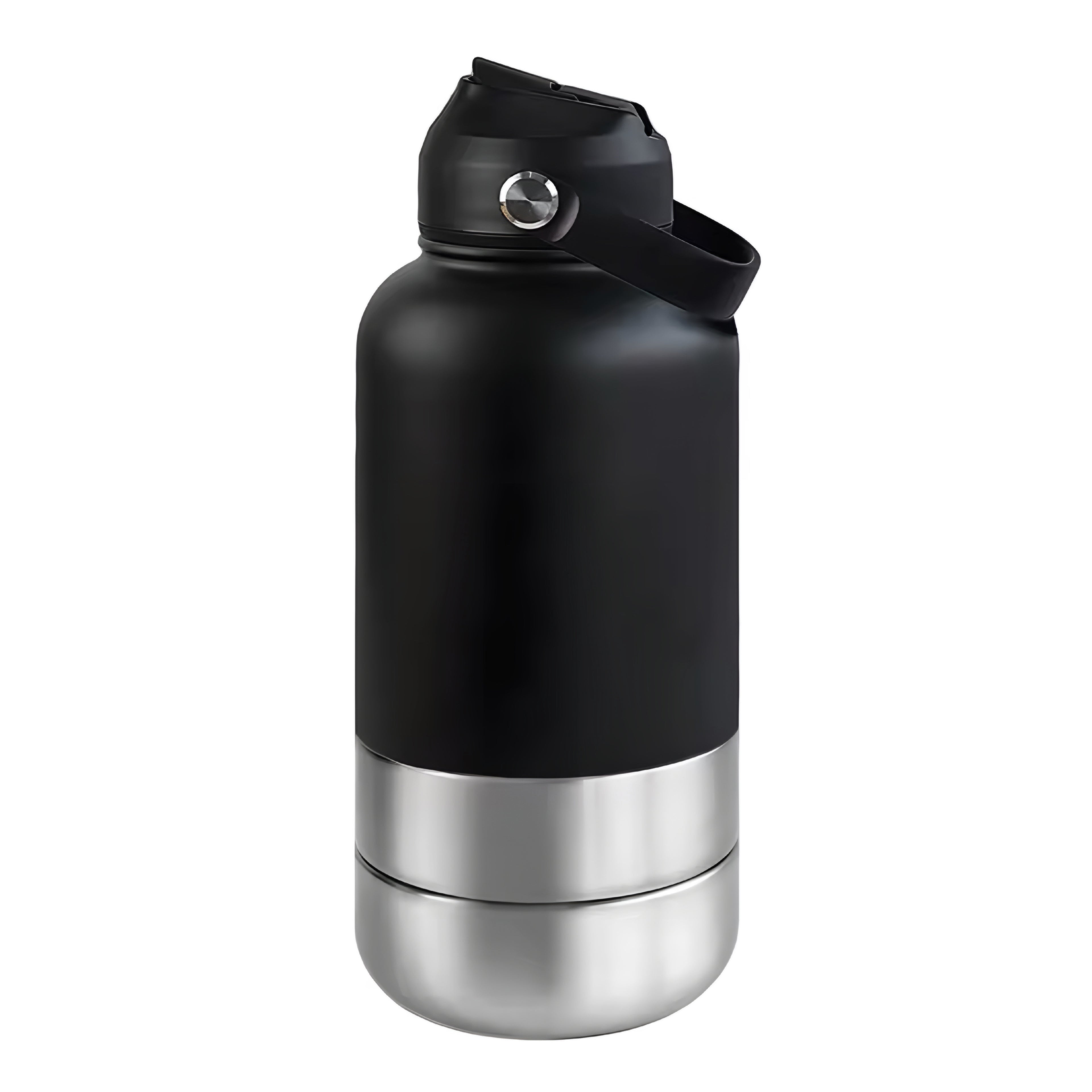 Botella de Agua 3-en-1 para Perros de Acero Inoxidable